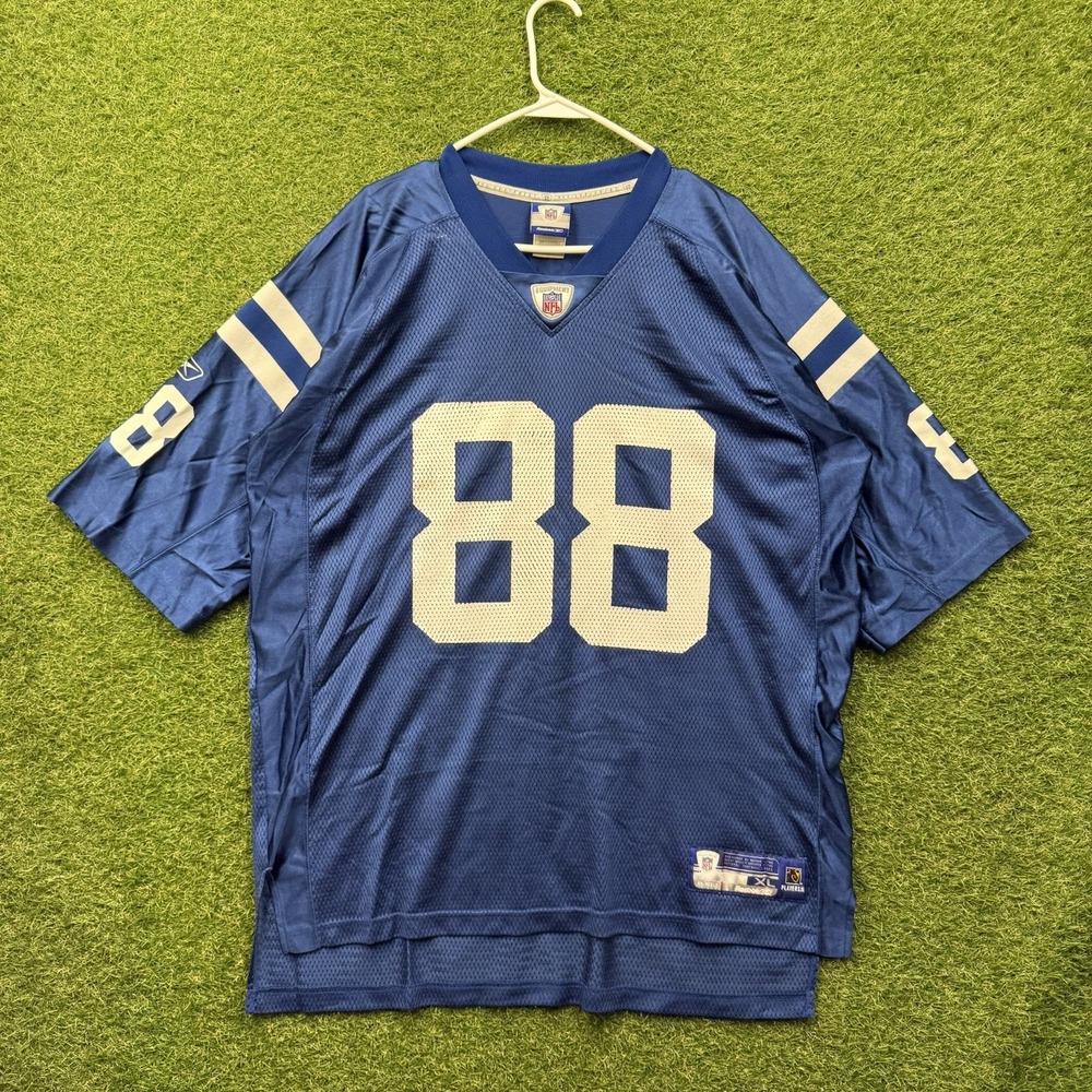 Indianapolis Colts Reebok Jersey Mens XL Blue Home #88 Marvin Harrison